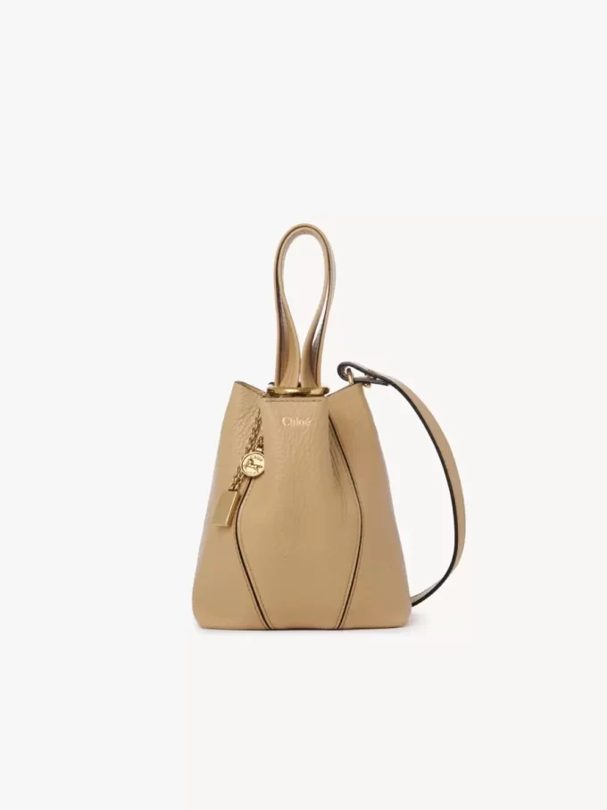Small Chloé Spin tote bag in grained leather