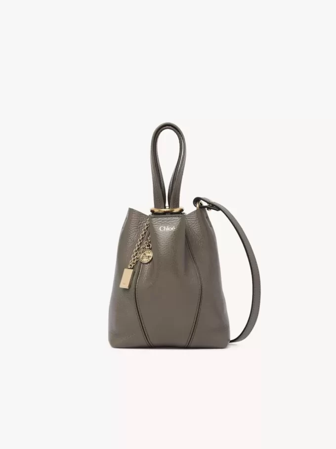 Small Chloé Spin tote bag in grained leather
