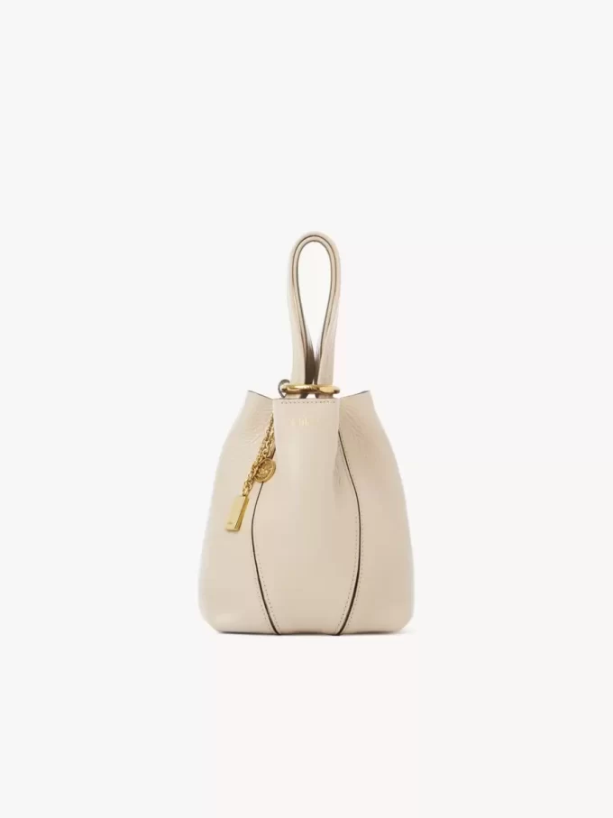 Small Chloé Spin tote bag in grained leather