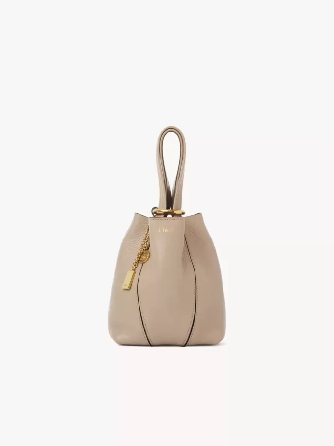 Small Chloé Spin tote bag in grained leather