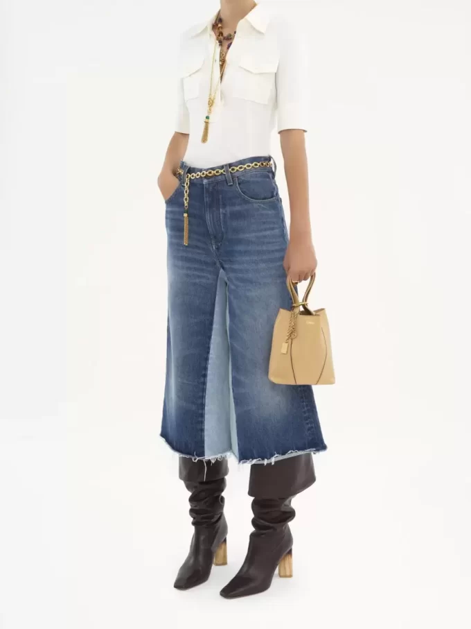 Small Chloé Spin tote bag in grained leather