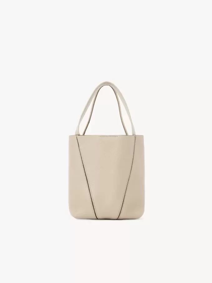 Small Chloé Spin tote bag in grained leather