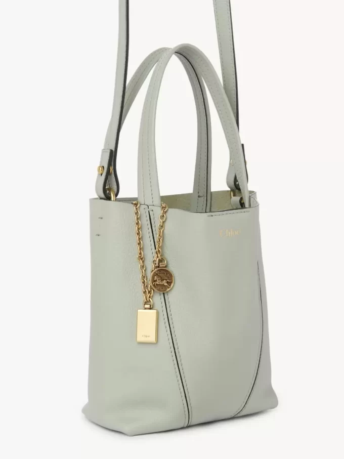 Small Chloé Spin tote bag in grained leather