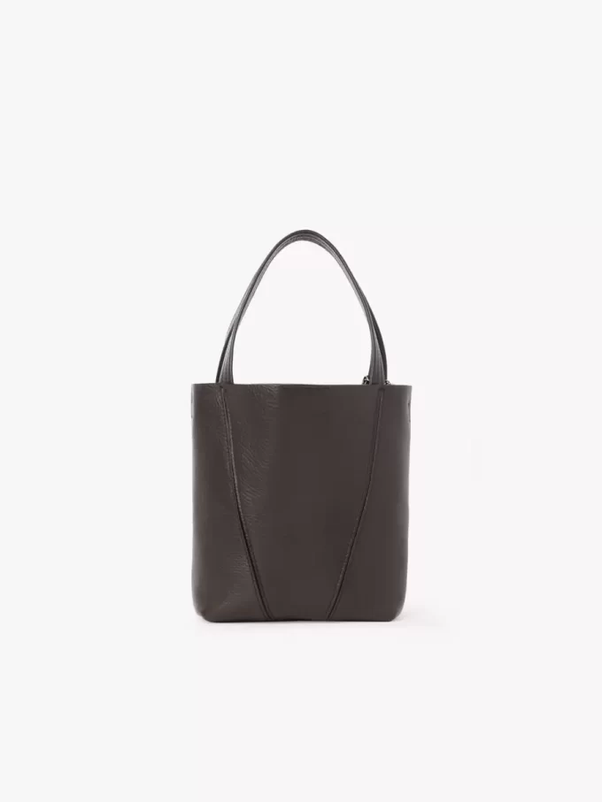 Small Chloé Spin tote bag in grained leather