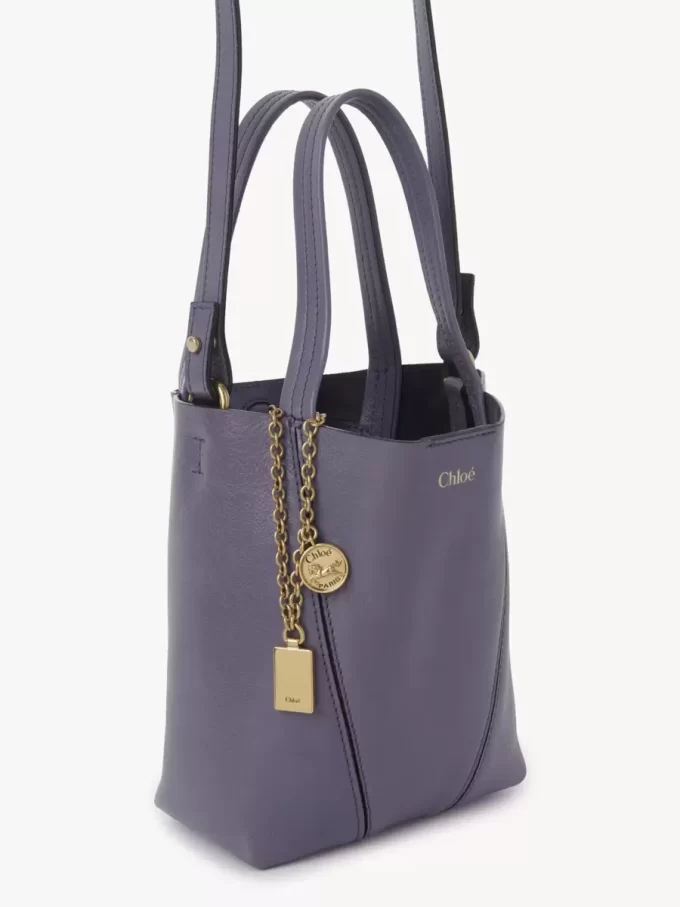 Small Chloé Spin tote bag in grained leather
