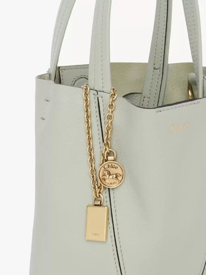 Small Chloé Spin tote bag in grained leather