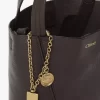 Small Chloé Spin tote bag in grained leather