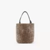 Small Chloé Spin tote bag in shearling