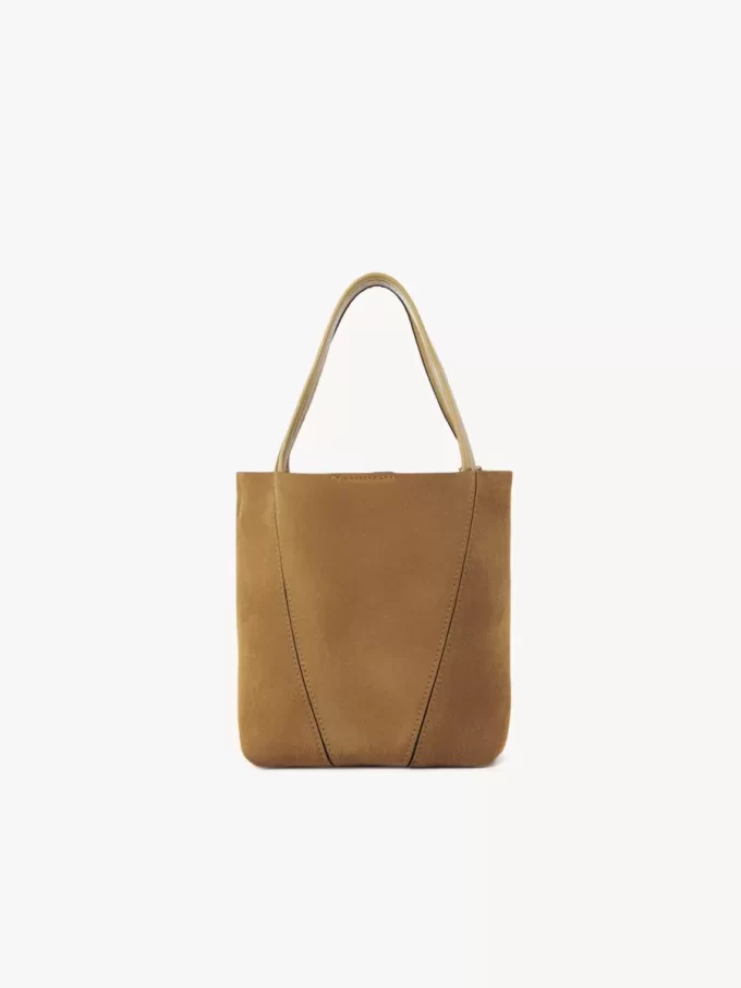 Small Chloé Spin tote bag in suede leather