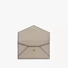 Small Envelope purse with card slots in grained leather