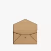 Small Envelope purse with card slots in grained leather