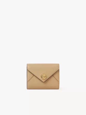 Small Envelope tri-fold in grained leather