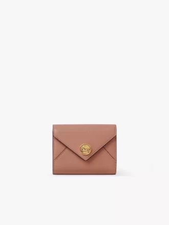 Small Envelope tri-fold in grained leather
