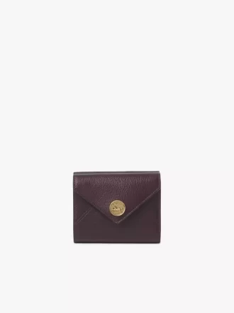 Small Envelope tri-fold in grained leather