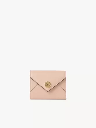 Small Envelope tri-fold in grained leather