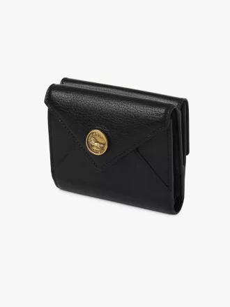 Small Envelope tri-fold in grained leather