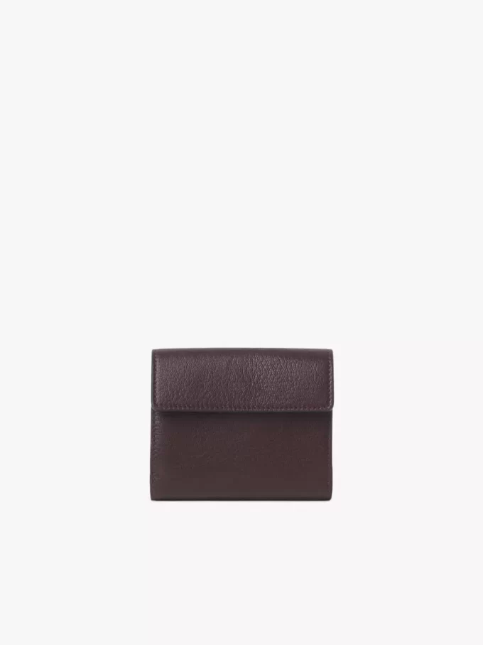 Small Envelope tri-fold in grained leather