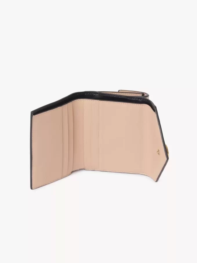 Small Envelope tri-fold in grained leather