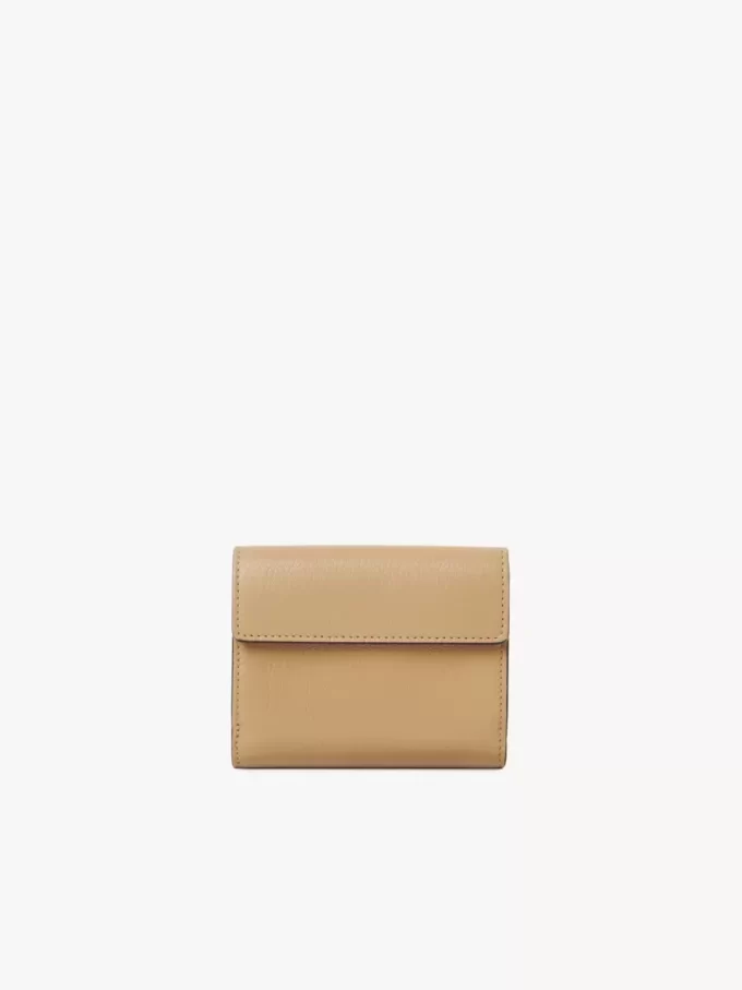 Small Envelope tri-fold in grained leather