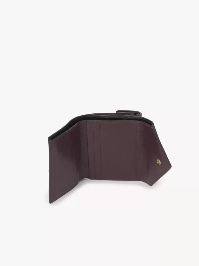 Small Envelope tri-fold in grained leather