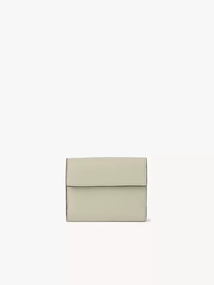 Small Envelope tri-fold in grained leather
