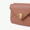 Small Envelope tri-fold in grained leather