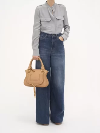 Small Marcie bag in grained leather