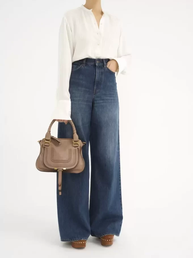 Small Marcie bag in shiny leather