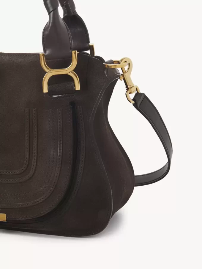Small Marcie bag in suede leather