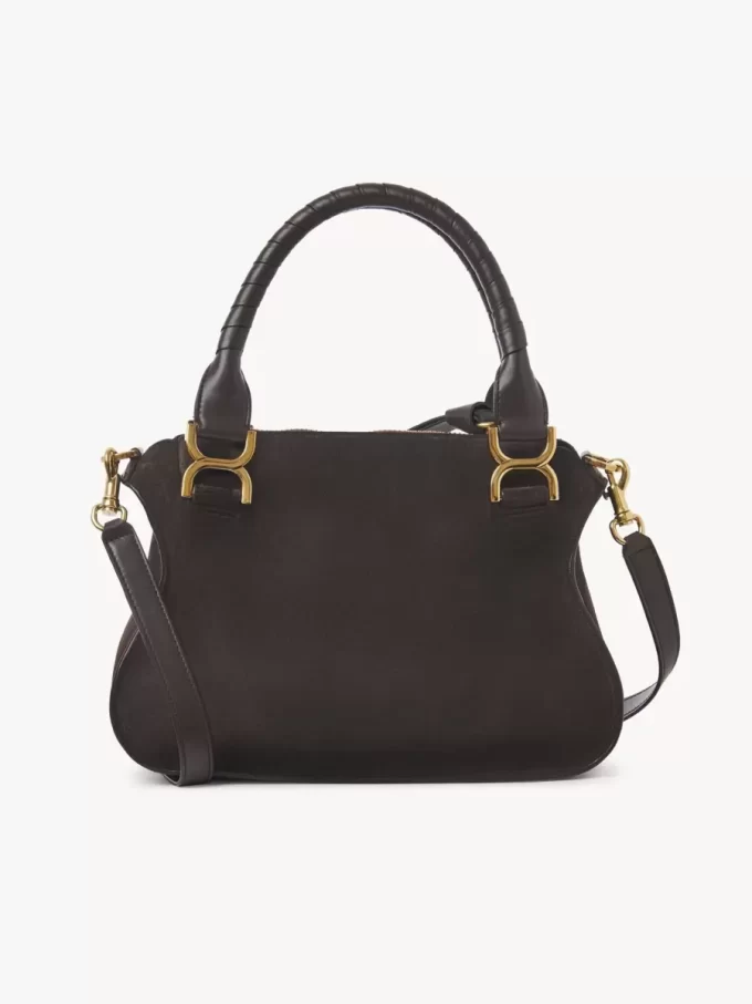 Small Marcie bag in suede leather