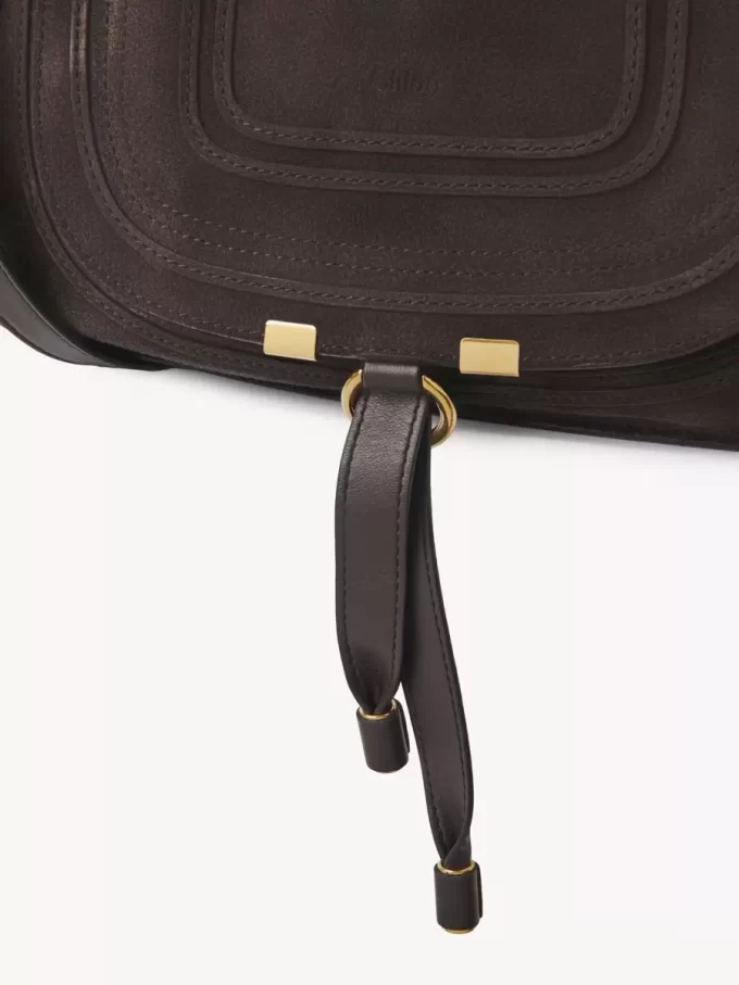 Small Marcie bag in suede leather