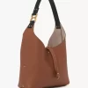 Small Marcie hobo bag in grained leather