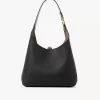 Small Marcie hobo bag in grained leather