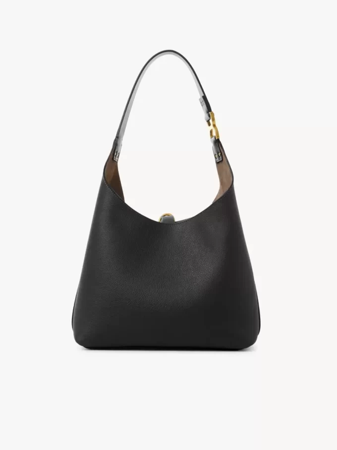 Small Marcie hobo bag in grained leather