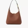Small Marcie hobo bag in grained leather