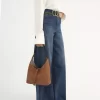 Small Marcie hobo bag in grained leather