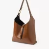 Small Marcie hobo bag in shiny leather