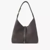 Small Marcie hobo bag in suede leather