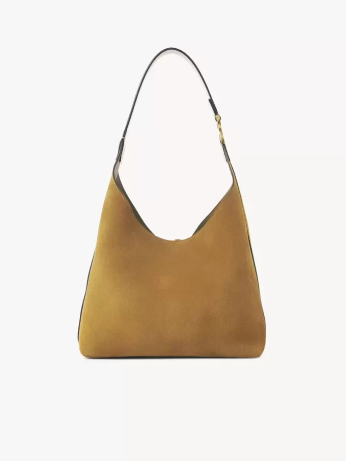 Small Marcie hobo bag in suede leather