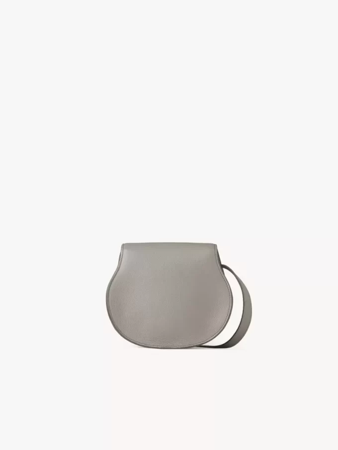 Small Marcie saddle bag in grained leather