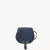 Small Marcie saddle bag in grained leather