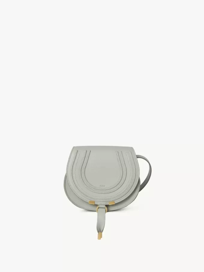 Small Marcie saddle bag in grained leather