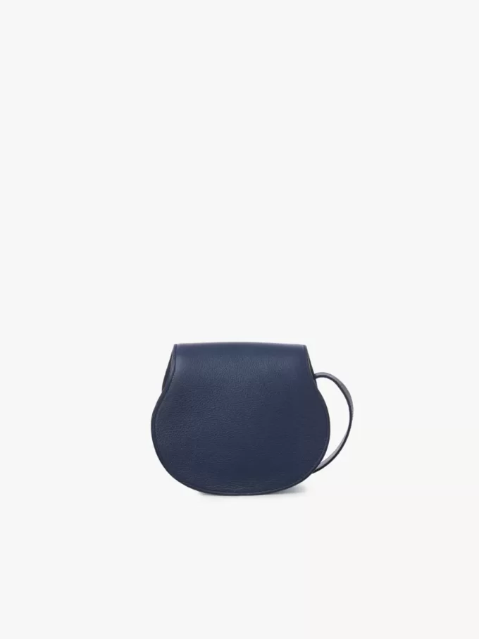 Small Marcie saddle bag in grained leather