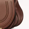 Small Marcie saddle bag in grained leather