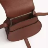 Small Marcie saddle bag in grained leather