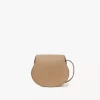 Small Marcie saddle bag in grained leather