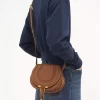 Small Marcie saddle bag in grained leather