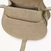 Small Marcie saddle bag in raffia-effect fibers