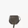 Small Marcie saddle bag in shiny leather