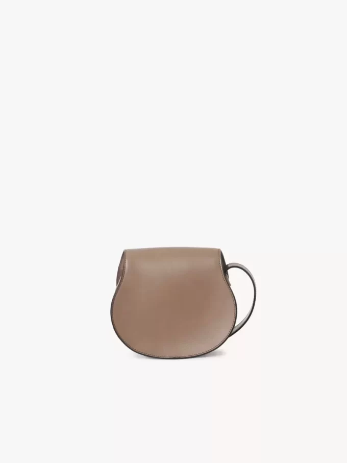 Small Marcie saddle bag in shiny leather